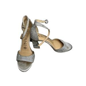Antonio Melani Women's Size 8.5 Silver Blaire Rhinestone Embellished